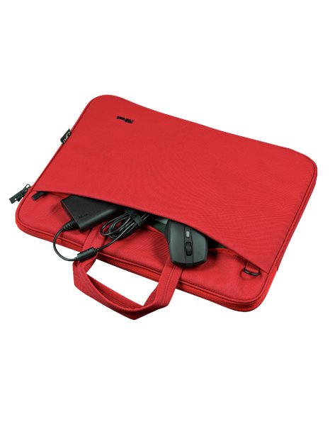 Trust Bologna Eco-Friendly Slim Laptop Bag For 16-Inch Laptops, Red (24449)