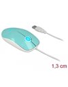 Delock Optical 3-button LED Mouse USB Type-A turquoise (12538)