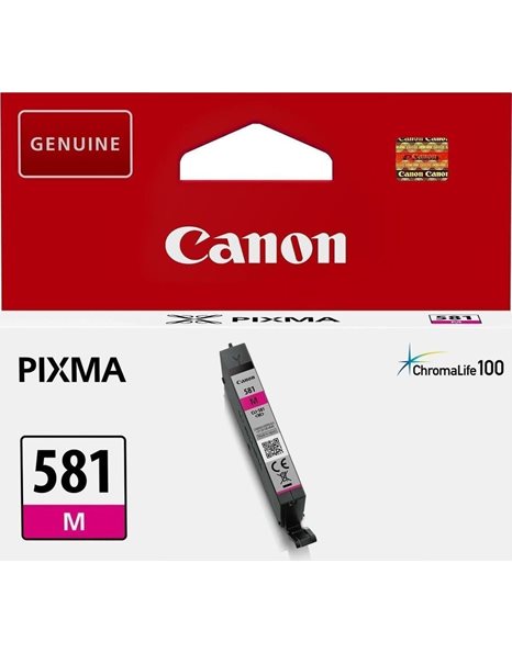 Canon CLI-581M Original Ink Cartridge, 5.6ml, 237 Pages, Magenta (2104C001)