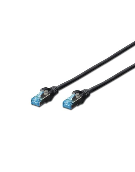 Digitus CAT 5e SF-UTP Patch Cable, 1m, Black (DK-1531-010/BL)