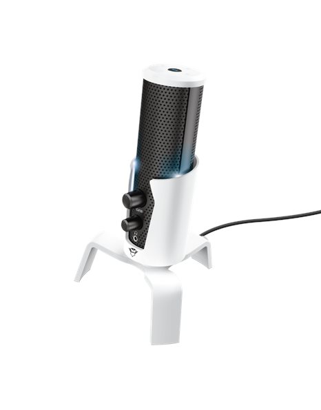 Trust GXT 258W Fyru USB 4in1 Streaming Microphone, White (24257)