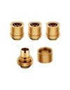 Corsair Hydro X Series XF Compression 10/13mm (3/8-Inch / 1/2-Inch) ID/OD Fitting Four Pack, Gold (CX-9051007-WW)