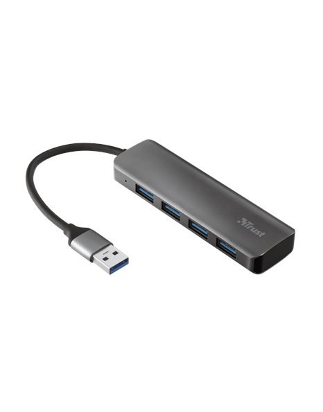 Trust Halyx 4-Port USB 3.2 Gen1 Hub, Grey (23327)