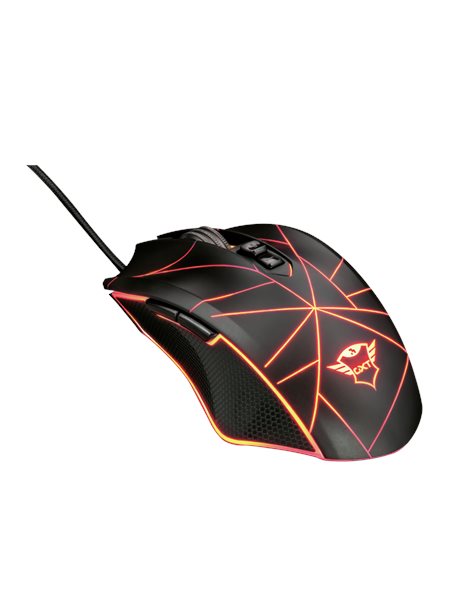 Trust GXT 160 Ture Wired Optical Gaming Mouse With Adjustable LED Illumination, 7 Buttons, 4000dpi, Black (22332)