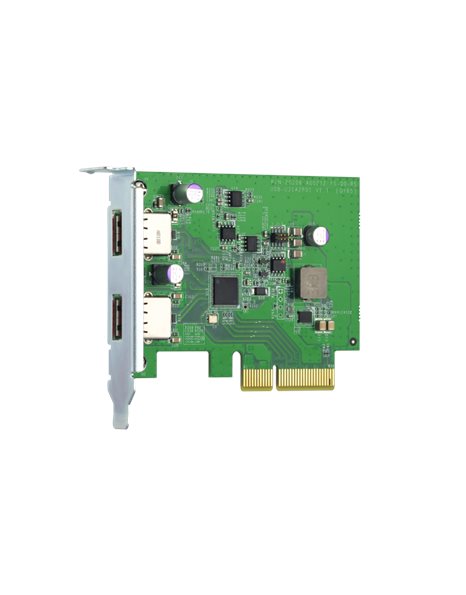 Qnap QXP-10G2U3A USB 3.2 Gen 2 Expansion Card, Up To 10Gbps Speeds For Fast File Transfer & Storage Expansion (QXP-10G2U3A)