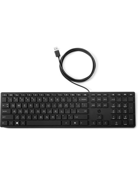 HP Wired Desktop 320K Keyboard, Black (9SR37AA)