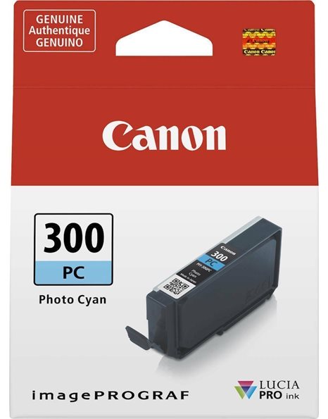 Canon PFI-300PC Ink Cartridge, 14ml, Photo Cyan (4197C001)