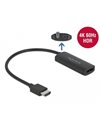 Delock Adapter HDMI-A Male To DisplayPort Female 4K 60Hz, 0.24m (63206)