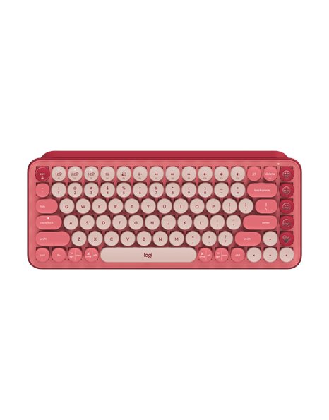 Logitech Pop Keys Wireless Mechanical Keyboard with Customizable Emoji Keys, US Layout, Heartbreaker (920-010737)