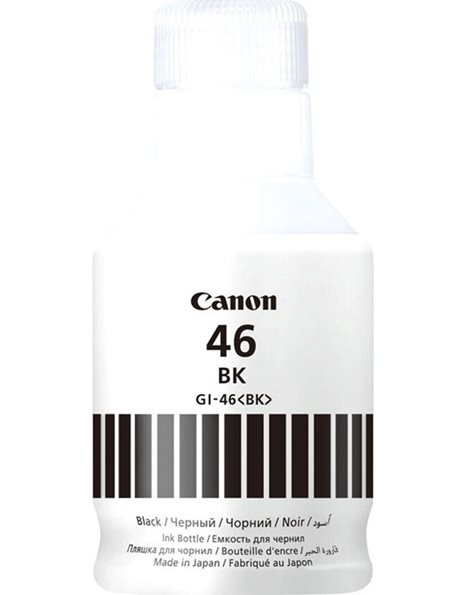 Canon GI-46BK Ink Bottle, 170ml, 6000 Pages, Black (4411C001)