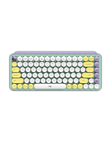 Logitech Pop Keys Wireless Mechanical Keyboard with Customizable Emoji Keys, US Layout, Daydream (920-010736)