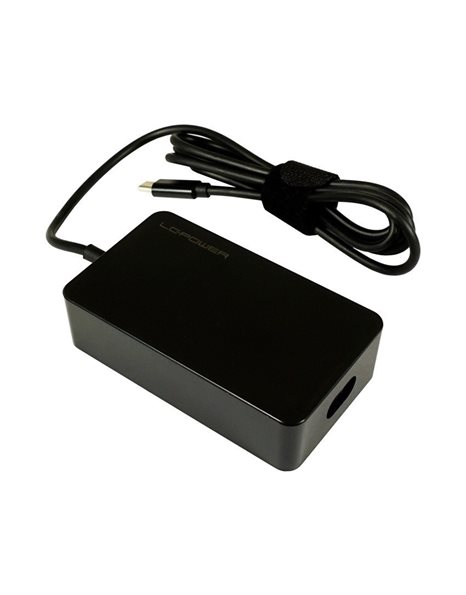 LC-Power LC-NB-PRO-65-C Universal USB-C Notebook Power Adapter, 65W, 20V, Black (LC-NB-PRO-65-C)