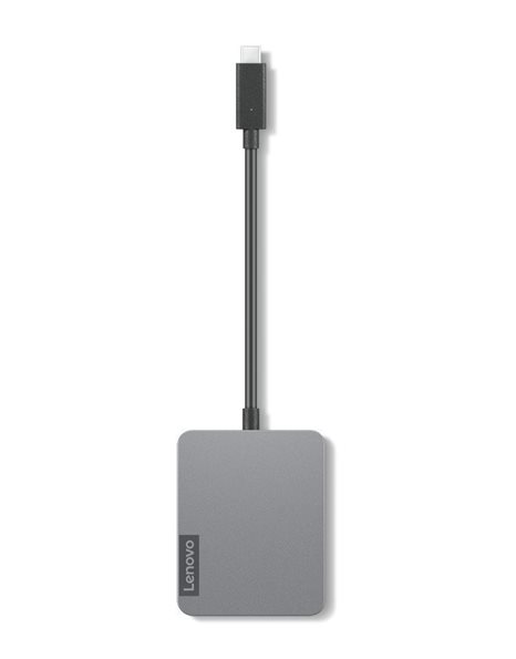 Lenovo USB Type-C Travel Hub Gen2, Storm Gray (4X91A30366)