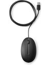 HP Wired Optical Desktop 320M Mouse, 1000dpi, 2 Buttons, Black (9VA80AA)