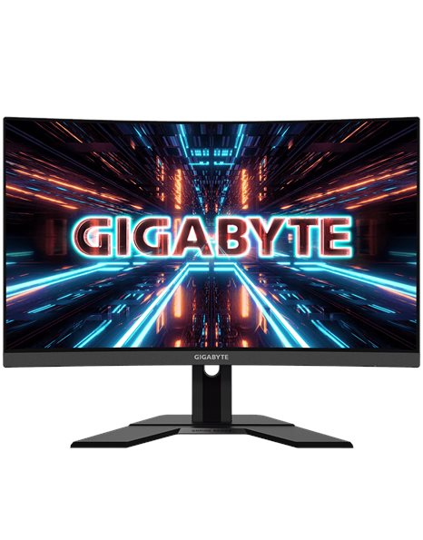 Gigabyte G27QC A, 27-Inch QHD VA Curved Gaming Monitor, 2560x1440, 165Hz, 16:9, 1ms, 4000:1, USB, HDMI, DP, Speakers, Black (G27QC A-EK)