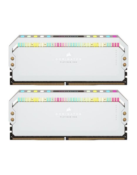 Corsair Dominator Platinum RGB 32GB Kit (2x16GB) 5600MHz UDIMM DDR5 CL36 1.25V, White (CMT32GX5M2B5600C36W)