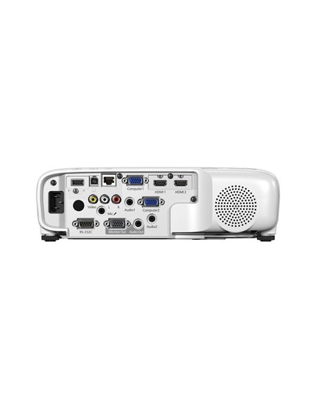 Epson EB-992F 3LCD Projector, 1920x1080, 16:9, 16000 : 1 Contrast, 4000 Lumens, USB, HDMI, VGA, Ethernet, WiFi, White/Black (V11H988040)