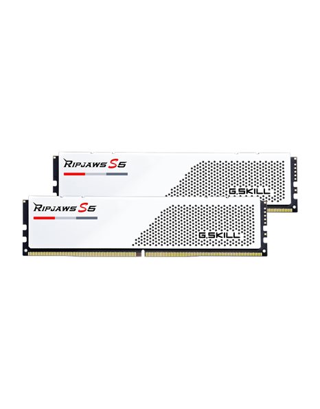G.Skill Ripjaws S5 32GB Kit (2x16GB) 5600MHz UDIMM DDR5 CL36 1.2V, White (F5-5600J3636C16GX2-RS5W)