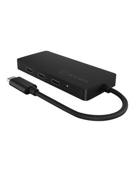 Raidsonic IcyBox 4-Port Hub With USB Type-C Connection & PD Port, Black (IB-HUB1429-CPD)