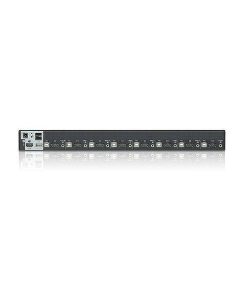 ATEN 8-Port USB HDMI/Audio KVM Switch, Black (CS1798-AT-G)