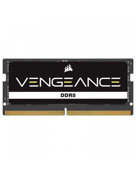 Corsair Vengeance 16GB 4800MHz SODIMM DDR5 CL40 1.10V, Black (CMSX16GX5M1A4800C40)