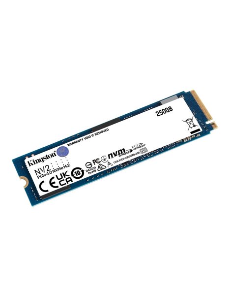 Kingston NV2 250GB SSD, M.2, PCIe, 3000MBps (Read)/1300MBps (Write) (SNV2S/250G)