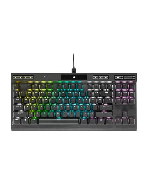 Corsair USD K70 RGB TKL Champion Series Mechanical Gaming Keyboard, Cherry MX Speed, Wired, US Layout, Black (CH-9119014-NAr)
