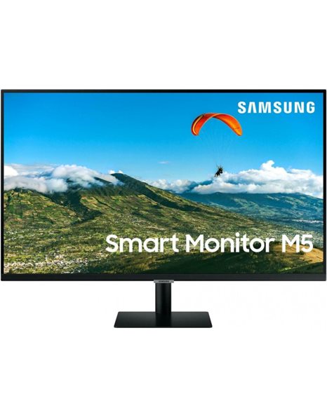 Samsung M50B, 27-Inch FHD VA Smart Monitor, 1920x1080, 16:9, 4ms, 3000:1, HDMI, WiFi+BT, Speakers, Black (LS27BM500EUXEN)
