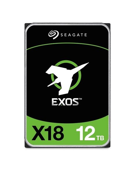 Seagate Exos X18 HDD, 12TB 3.5-Inch SATA 6Gb/s, 256MB Cache, 7200rpm (ST12000NM000J)