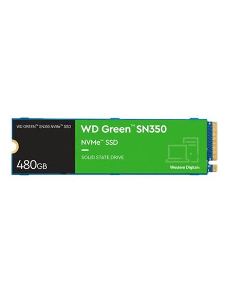 Western Digital Green SN350 480GB SSD, M.2, PCIe, 2400MBps (Read)/1650MBps (Write) (WDS480G2G0C)