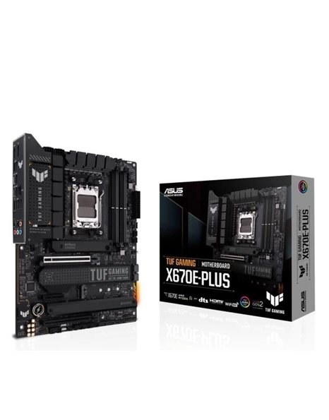 Asus Tuf Gaming X670E-Plus, AMD, Socket AM5, ATX, 4xDDR5, 4xSATA3, M.2, Raid, 2.5GLAN, USB3.2, HDMI, DP (90MB1BJ0-M0EAY0)