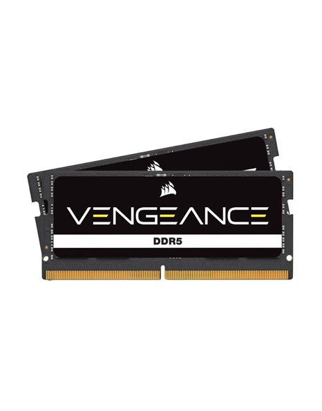Corsair Vengeance 16GB Kit (2x8GB) 4800MHz SODIMM DDR5 CL40 1.10V, Black (CMSX16GX5M2A4800C40)