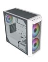 CoolerMaster Haf 500, Mid Tower, E-ATX, USB 3.2, No PSU, Tempered Glass, White (H500-WGNN-S00)
