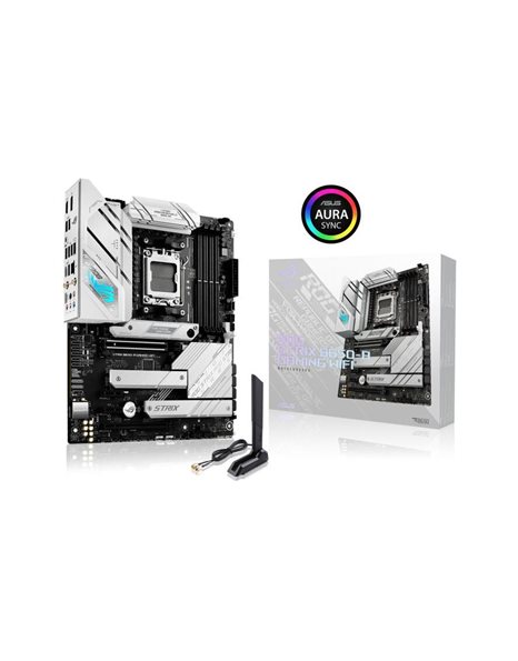 Asus ROG Strix B650-A Gaming WiFi, AMD, Socket AM5, ATX, 4xDDR5, 4xSATA3, M.2, Raid, 2.5GLAN, WiFi+BT, USB3.2, HDMI, DP (90MB1BP0-M0EAY0)