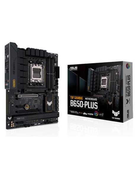 Asus TUF Gaming B650-Plus, AMD, Socket AM5, ATX, 4xDDR5, 4xSATA3, M.2, Raid, 2.5GLAN, USB3.2, HDMI, DP (90MB1BY0-M0EAY0)