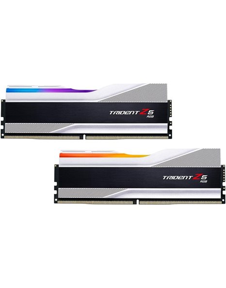 G.Skill Trident Z5 RGB 32GB Kit (2x16GB) 7200MHz UDIMM DDR5 CL34 1.4V, Silver (F5-7200J3445G16GX2-TZ5RS)