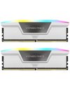 Corsair Vengeance RGB 32GB Kit (2x16GB) 6000MHz UDIMM DDR5 CL40 1.35V, White (CMH32GX5M2B6000C40W)