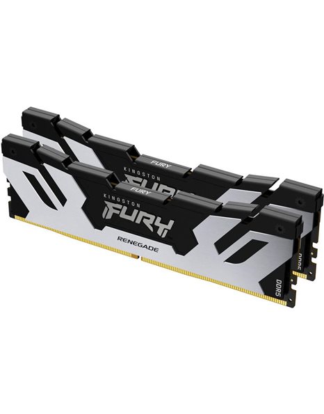Kingston FURY Renegade 32GB Kit (2x16GB) 6400MHz UDIMM DDR5 CL32 1.4V, Black/Silver (KF564C32RSK2-32)