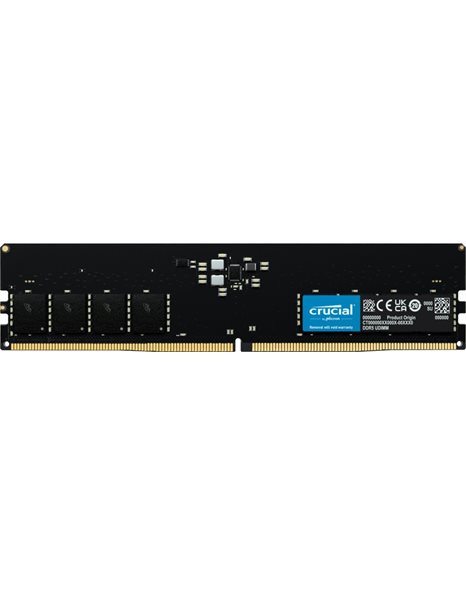 Crucial 16GB 5200MHz UDIMM DDR5 CL42 1.1V, Black (CT16G52C42U5)