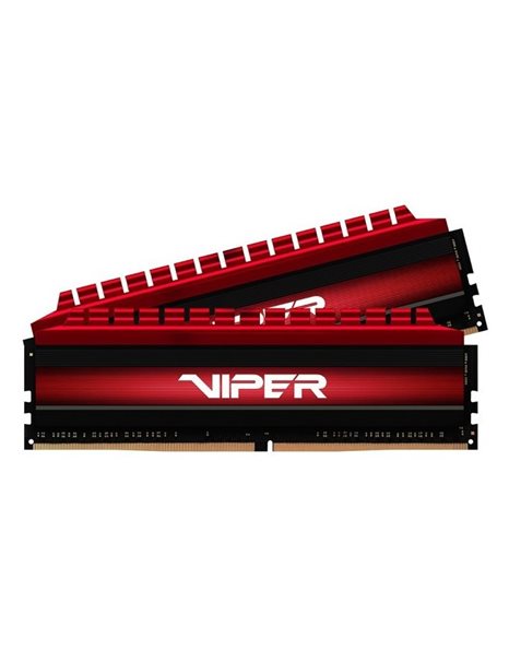 Patriot Viper 4 64GB Kit (2x32GB) 3600MHz UDIMM DDR4 CL18 1.35V, Black/Red(PV464G360C8K)