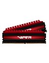 Patriot Viper 4 64GB Kit (2x32GB) 3600MHz UDIMM DDR4 CL18 1.35V, Black/Red(PV464G360C8K)
