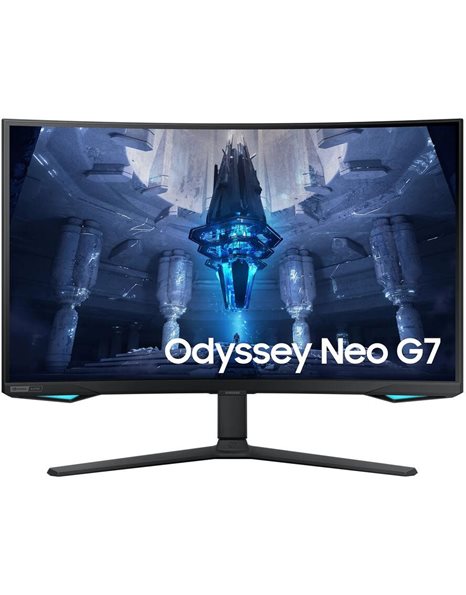 Samsung Odyssey Neo G7, 32-Inch UHD VA Curved Gaming Monitor, 3840x2160, 165Hz, 16:9, 1ms, 1000000:1, USB, HDMI, DP, Black (LS32BG750NUXEN)
