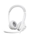 Logitech H390 USB Headset With Microphone, White (981-001286)