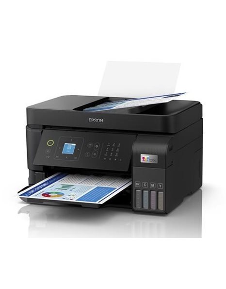 Epson EcoTank L5590, A4 Color Multifunction Inkjet Printer (Print/Scan/Copy/Fax), 4800x1200dpi, 33ppm Mono/20ppm Color, USB, Ethernet, WiFi, Black (C11CK57403)