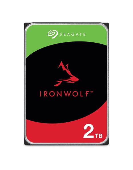 Seagate IronWolf 2TB HDD, 3.5-Inch, SATA3, 256MB Cache, 5400rpm, For NAS (ST2000VN003)