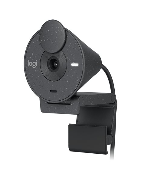 Logitech Brio 300 Web Camera, Full HD 1080p, 2MP, Graphite (960-001436)
