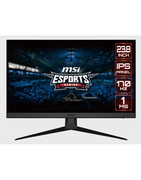 MSI G2422, 23.8-Inch FHD IPS Gaming Monitor, 1920x1080, 170Hz, 16:9, 1ms, 1100:1, HDMI, DP, Black (G2422)