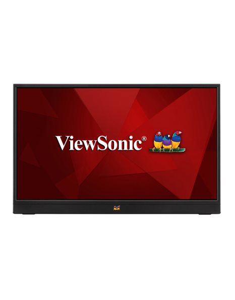 ViewSonic VA1655, 15.6-Inch FHD IPS Portable Monitor, 1920x1080, 16:9, 7ms, 800:1, USB, miniHDMI, Speakers, Black (VA1655)