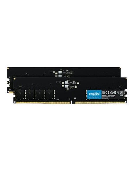 Crucial 32GB Kit (2x16GB) 5600MHz UDIMM DDR5 CL46 1.1V, Black (CT2K16G56C46U5)