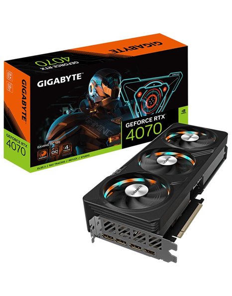 Gigabyte GeForce RTX 4070 Gaming OC 12GB GDDR6X, 192-Bit, HDMI, DP (GV-N4070GAMING OC-12GD)